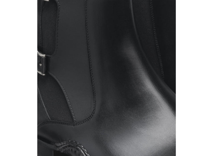 Black Leather Dubbow Chelsea Boots
