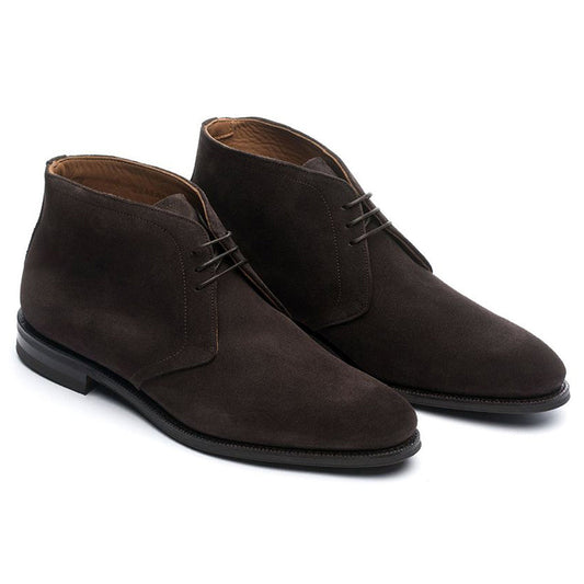 Brown Suede Fenland Lace Up Chukka Boots