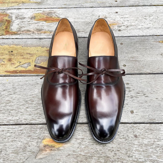 Brown Leather Malaga Loafers