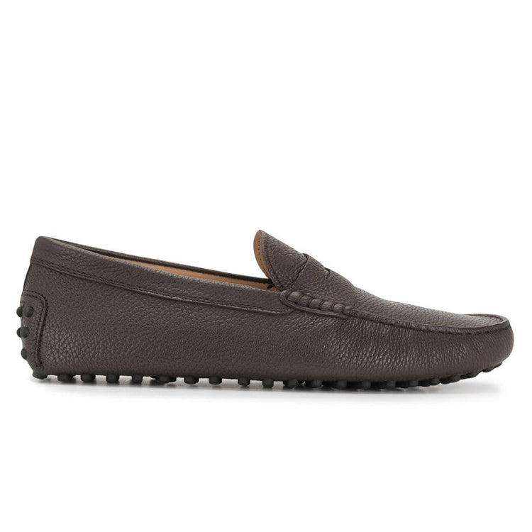 Height Increasing Brown Leather Burgos Driving Loafers