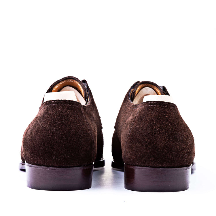 Goodyear Welted Sardoal Brown Suede Derby Loafer With Violin Leather Sole