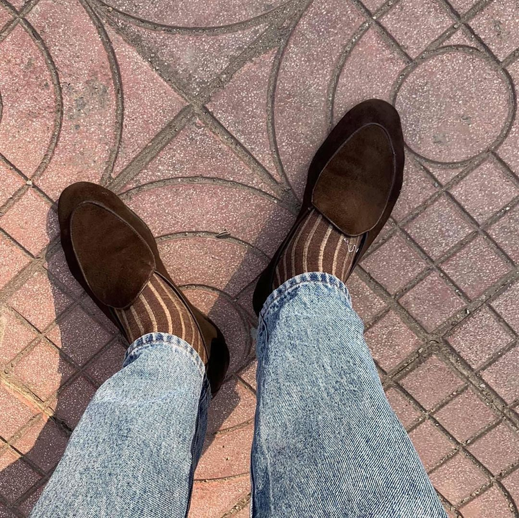 Brown Suede Albury Slip On Loafers