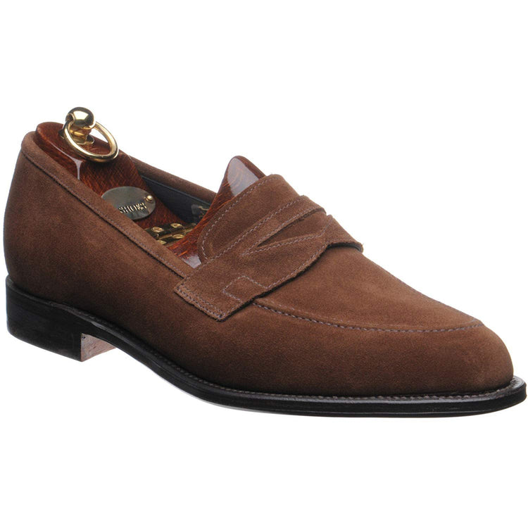 Brown Suede Leather Eltham Loafers