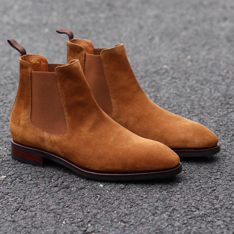 Tan Suede Cuenca Chelsea Boots