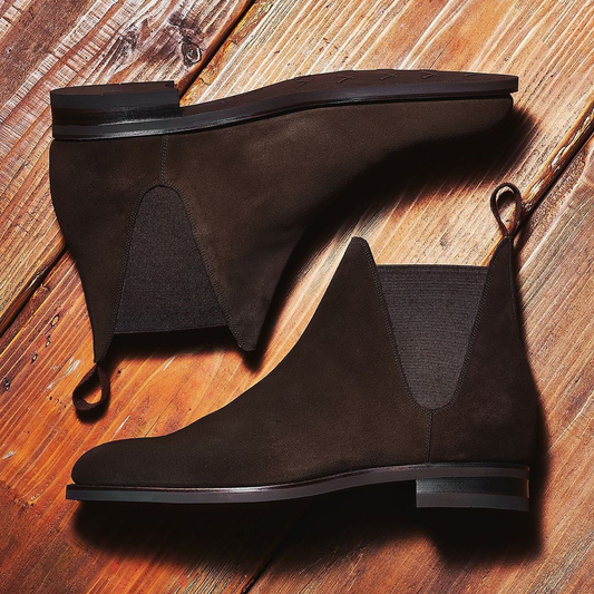 Brown Suede Vratsa Slip On Chelsea Boots