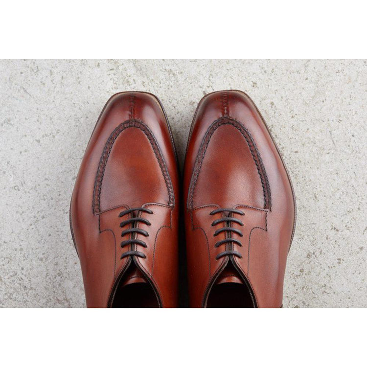 Flat Feet Shoes - Fire Tan Leather Hamlet Derby Shoes with Arch Support