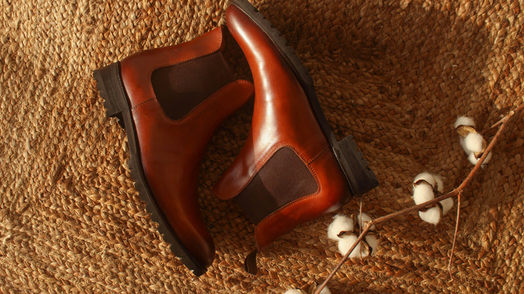 Tan Leather Ferneto Chunky Chelsea Boots