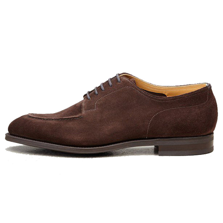 Brown Suede Hamlet Derby Shoes