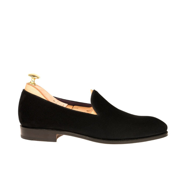 Black Suede Corbett Loafers