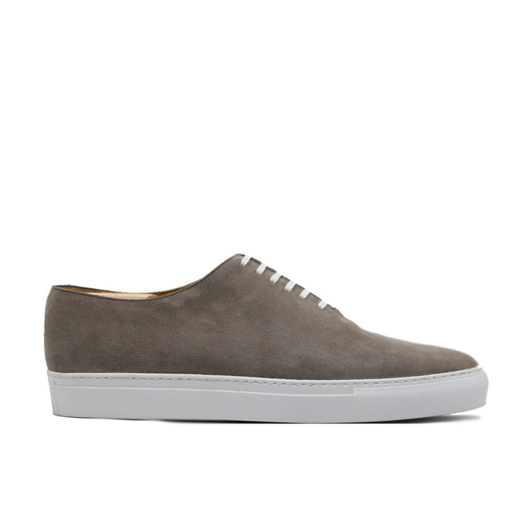 Height Increasing Grey Suede Ferrol Whole Cut Sneakers