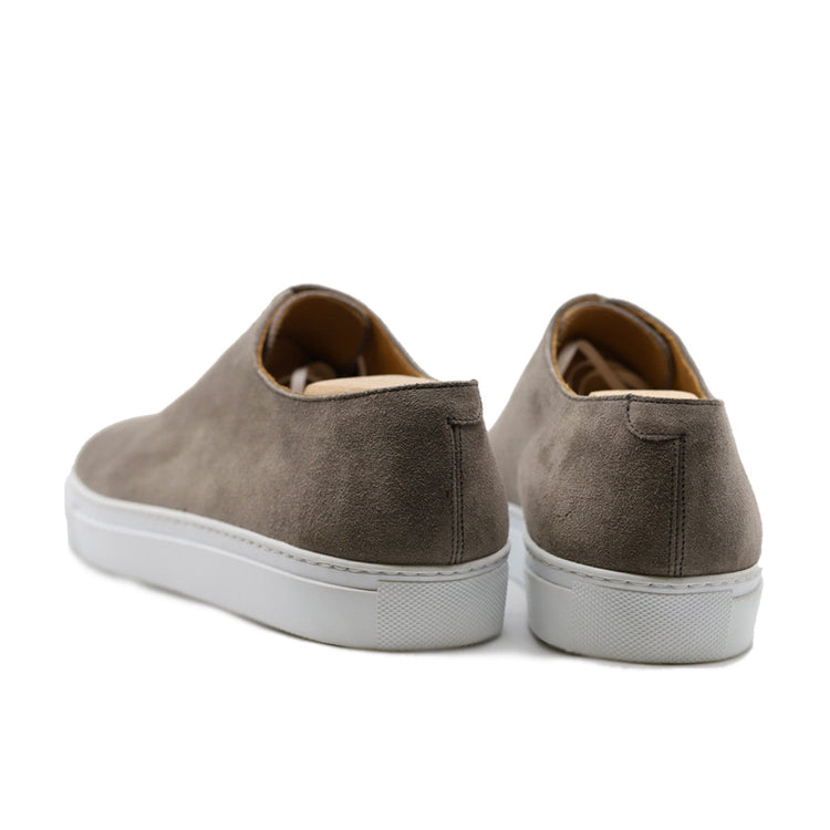 Height Increasing Grey Suede Ferrol Whole Cut Sneakers